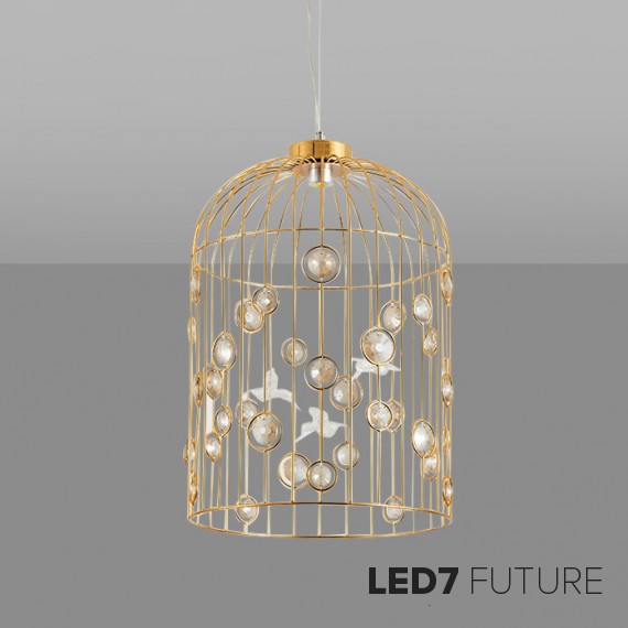 Loft Industry Modern - Birdcage Chandelier